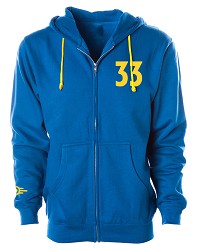 Fallout Vault 33 Blue Zip Hoodie (L) (Merchandise)